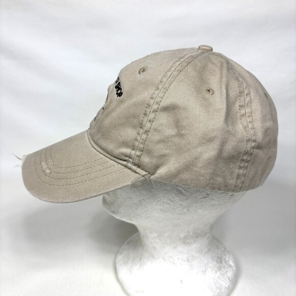Simms Fishing Big Horn Trout Shop Ft Smith Montana Distressed Strapback Cap Hat - Picture 3 of 7